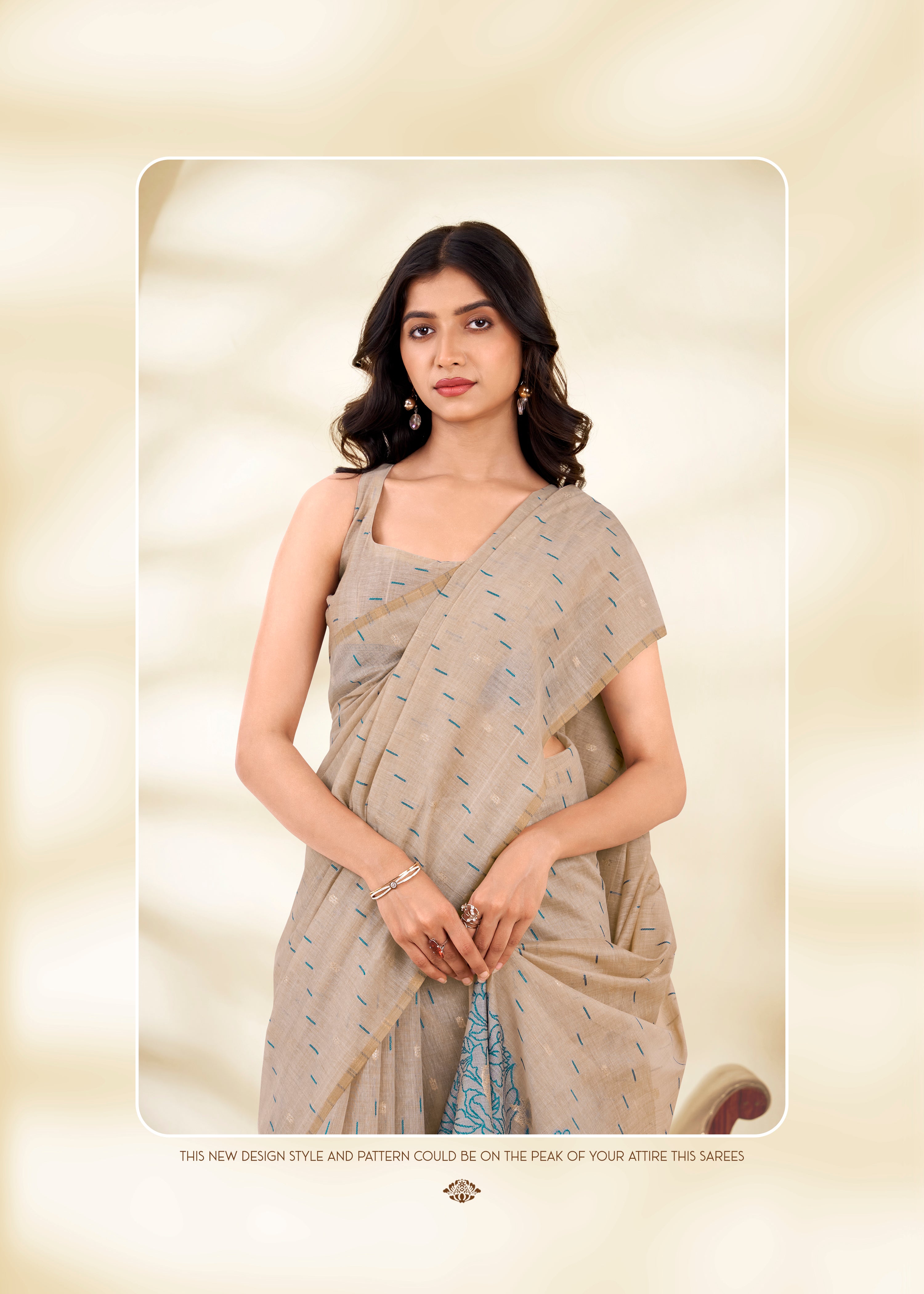 Cream silk