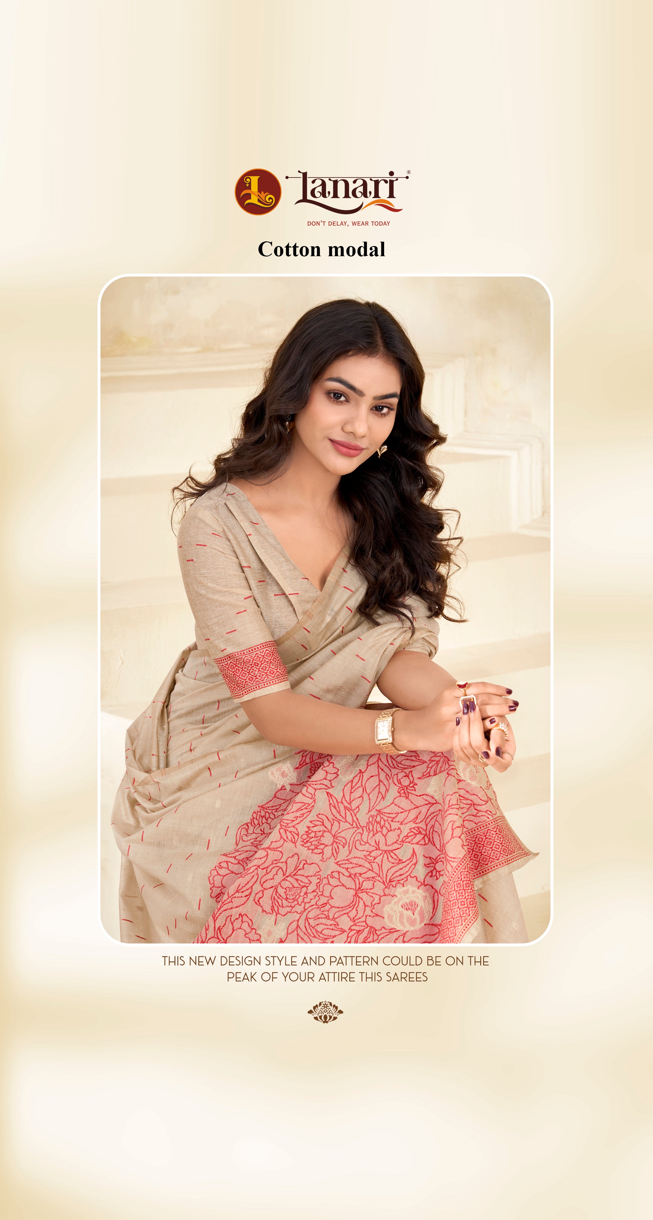 Cream silk