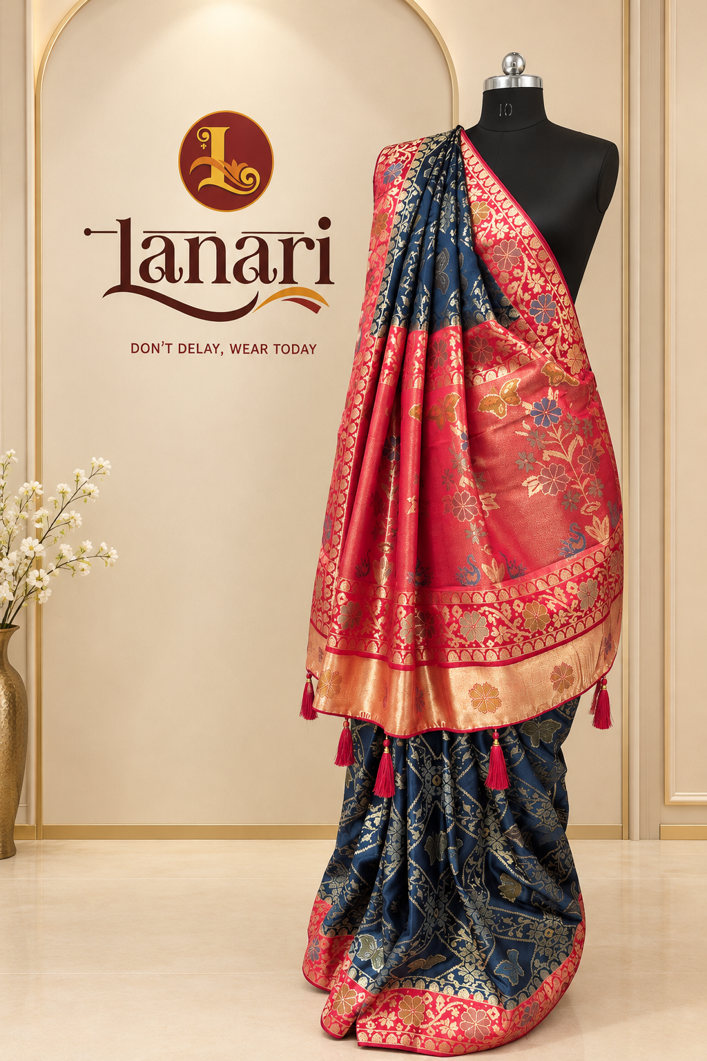 Traditional Daisywing Designer Saree with Rich Border
