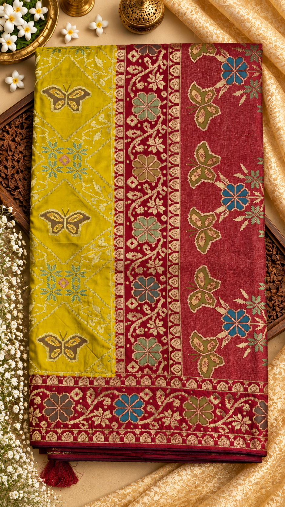 Traditional Daisywing Designer Saree with Rich Border
