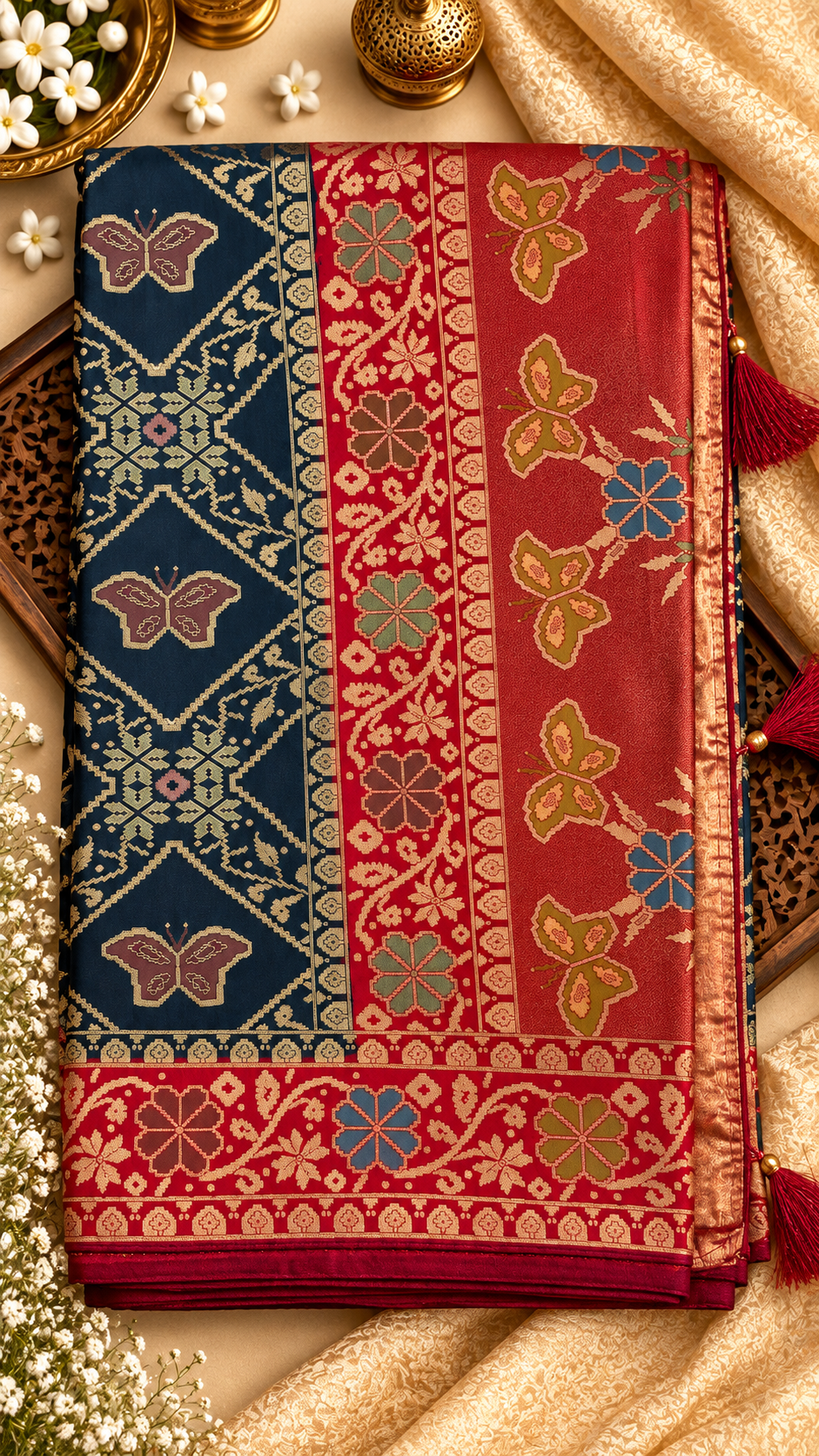 Traditional Daisywing Designer Saree with Rich Border