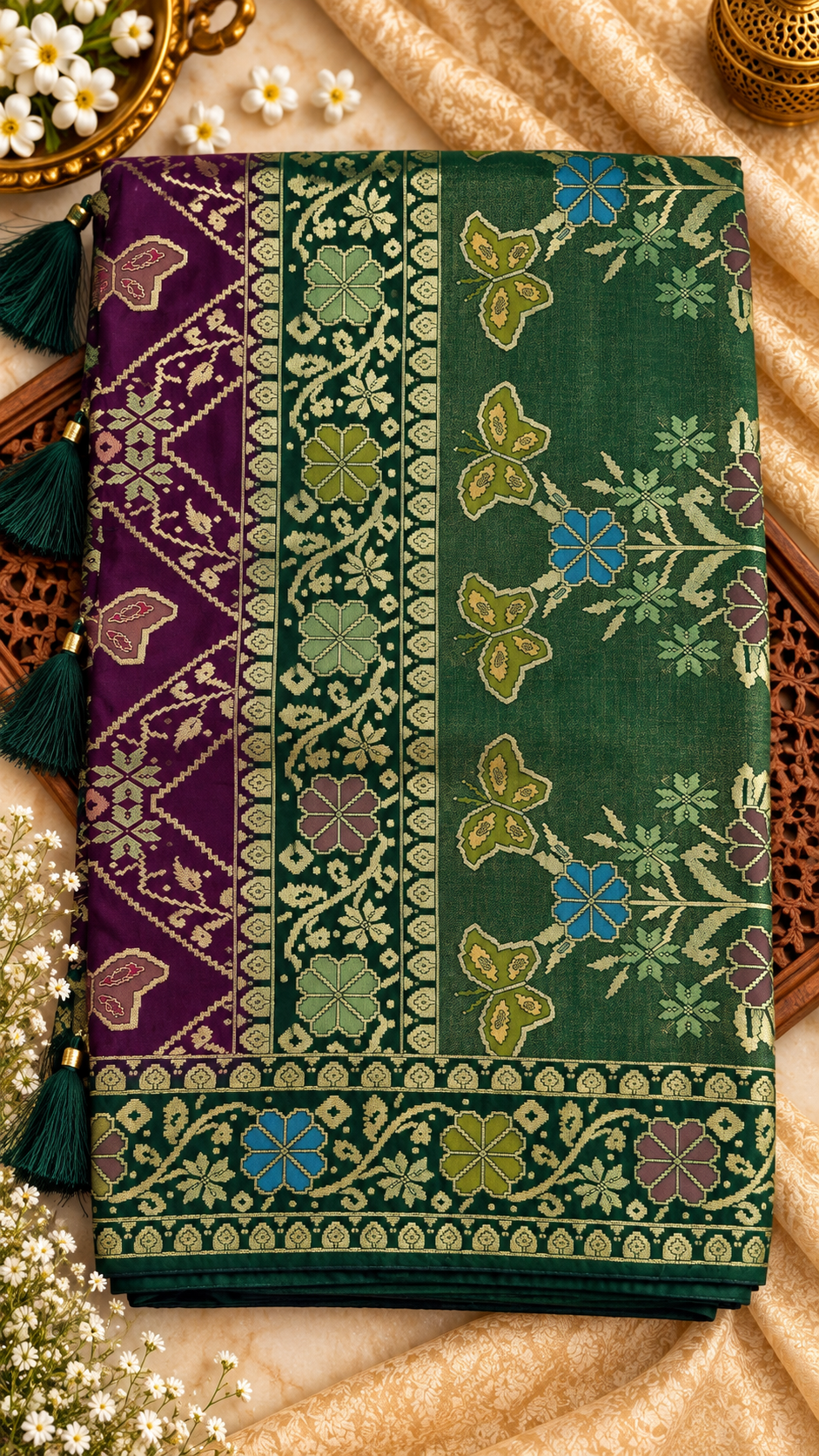 Traditional Daisywing Designer Saree with Rich Border